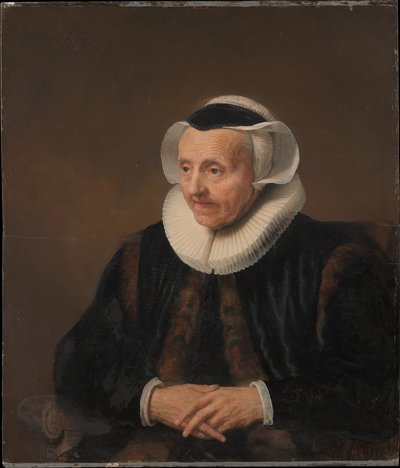 Retrato de una anciana de Jacob Adriaensz Backer